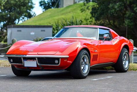 1970s Cars, Red Chevrolet, 2013 Corvette, 1969 Corvette, Old Corvette, Japanese Sports Cars, Corvette C3, Bmw 2002, Lamborghini Countach