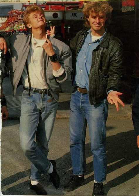 80s Guys Fashion, Men 90s Fashion, Mens Fashion 1980s, 80s Outfits Men, 80s Fashion Aesthetic, 80s Mens Fashion, 80s Guys, 80’s Men, Style Année 80