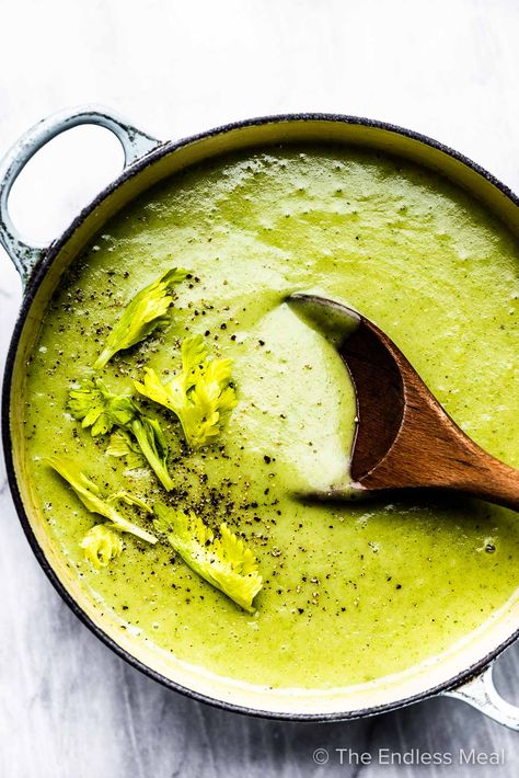 Zucchini Cream Soup, Extra Zucchini, Creamy Zucchini Soup, Veggie Soup Recipes, Creamy Zucchini, Celery Recipes, Keto Soups, Sunny Kitchen, Zucchini Soup