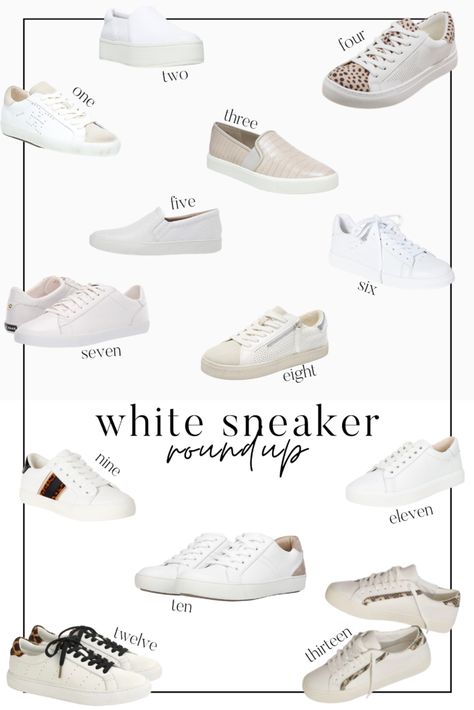 White Leather Sneakers For Everyday Use, White Cushioned Sneakers For Everyday Use, White Sneakers 2023, White Leather High-top Sneakers For Everyday, Best White Sneakers Women 2024, White Scratch-resistant Sneakers For Spring, White Court Shoes, Spain Travel Outfits, Best White Sneakers