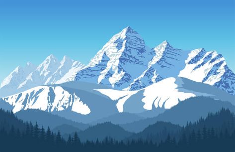 Everest Illustrations, Royalty-Free Vector Graphics & Clip Art - iStock Europe Switzerland, Mountain Clipart, Snow Vector, Ski Lodge Decor, Mountain Illustration, Ulsan, Free Vector Graphics, Free Vector Art, Mountain Landscape