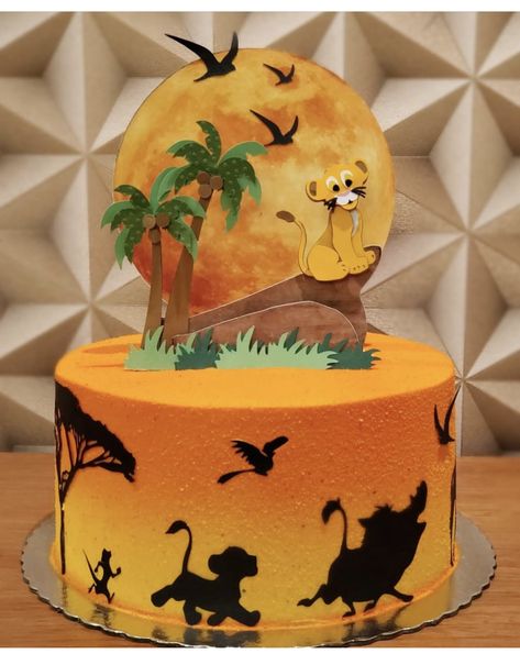 Lion King Cake Topper, Lion Birthday Cake, Lion King Cake, Lion King Birthday Party Ideas, Theme Bapteme, Lion King Theme, Lion King Party, Lion King Baby Shower, Lion Birthday