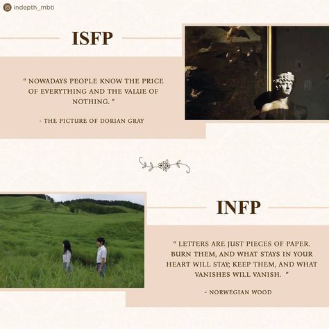 Infp Vs Isfp, Infp Astethic, Isfp Booklist, Infp Aesthetic Vibes, Infp Aesthetic Fashion, Infp T Aesthetic, Infp Aesthetic Pictures, Infp 16 Personalities, Isfp Things