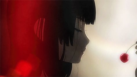 Anime Angel Gif, Jigoku Shōjo, Cute Gifs, Girl Drama, Hell Girl, Flipagram Instagram, Random Gif, Cute Banners, Anime Gifs