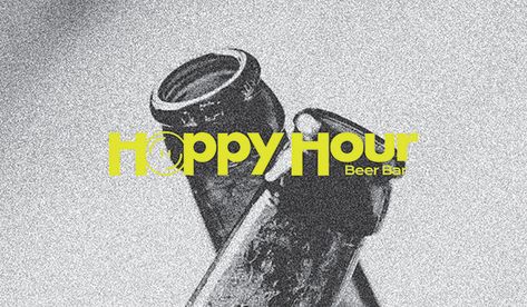 Hoppy Hour | Beer Pub Branding on Behance Brewery Aesthetic, Pub Branding, Brewery Branding, Logo Design Presentation, Beer Graphic Design, Pub Logo, Brewery Logo, Beer Branding, Bar Tap