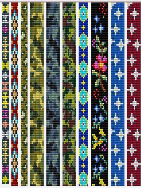 Beaded Belts Patterns, Bead Loom Kits, Crochet Bracelet Pattern, Seed Bead Bracelet Patterns, Seed Bead Jewelry Patterns, Crochet Beaded Bracelets, Bead Crochet Patterns, Loom Bracelet Patterns, Bead Embroidery Patterns