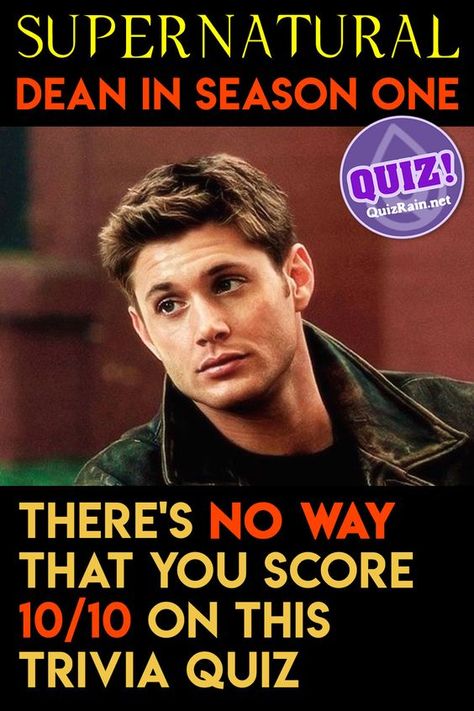 Supernatural Quiz – Dean In Season One #quiz #quizzes #buzzfeed #triviaquestionsandanswers #quizzesbuzzfeed #trivia #quizzesforfun #funquiz #supernatural Supernatural Outfit Ideas, Supernatural Creatures List, Supernatural Quiz, Supernatural Quizzes, Dean Winchester Outfit, Supernatural Season One, Winchester Brother, Supernatural Facts, Supernatural Outfits