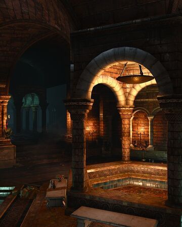 Sigismund's Bathhouse | Witcher Wiki | Fandom Big Four, Sewer System, Stone Interior, Witcher 3 Wild Hunt, Studio Photography Lighting, Witcher 3, Wild Hunt, The Witcher 3, The Big Four