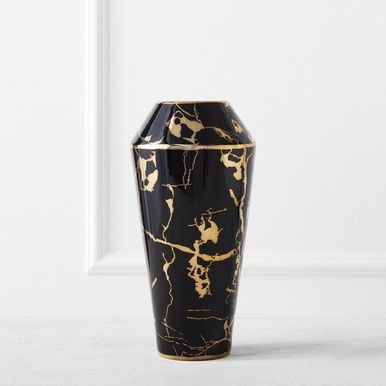 Marmol Vase Canister Decor, Aluminum Vase, Gold Bathroom Decor, Luxury Living Room Decor, Glam Furniture, Dining Room Accessories, Holiday Table Settings, Large Decor, Z Gallerie