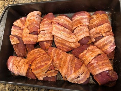 Smoked Bacon Wrapped Pheasant Breasts - Smoked Pheasant Breast Recipes, Pheasant Sausage Recipe, Pheasant Recipes Baked, Smoked Pheasant Recipes, Bacon Wrapped Pheasant, Smoked Pheasant, Pheasant Recipes, Smoked Recipes, Game Recipes