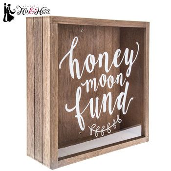 Honeymoon Fund Wood Box Wedding Advice Box, Gift Money Holder, Wood Box Wedding, Reception Gifts, Wedding Shadow Box, Wedding Gift Money, Honeymoon Fund, Honey Moon, Money Gift