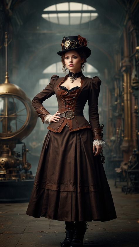 Steam Punk Costume Women, Steampunk Clothing Women, Steampunk Diy Costume, Steampunk Womens Fashion, Victorian Steampunk Fashion, Steampunk Outfits Women, Steampunk Fashion Women, Steampunk Halloween Costumes, Bizarre Fashion