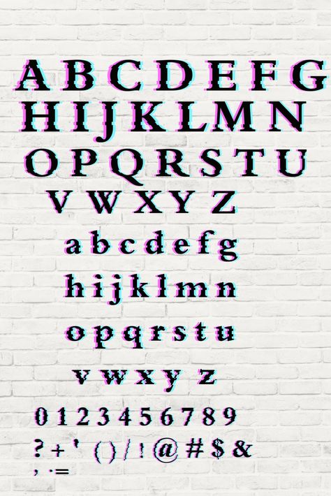 GLITCH effect Glitch Lettering, Glitch Font, Font Png, Glitch Effect, Feb 7, Alphabet Letters, Lettering Alphabet, Digital Drawing, Alphabet