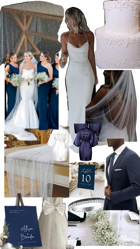 Navy, Pearl, simple Wedding Theme Ideas, Navy Wedding, Pearl Wedding, Theme Ideas, Wedding Theme, Navy