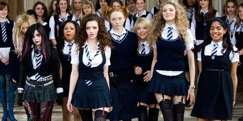 Tamsin Egerton, St Trinians, All Girls School, Jane Smith, School Uniform Fashion, School Uniform Outfits, Odd Things, Uniform Fashion, Girls Uniforms