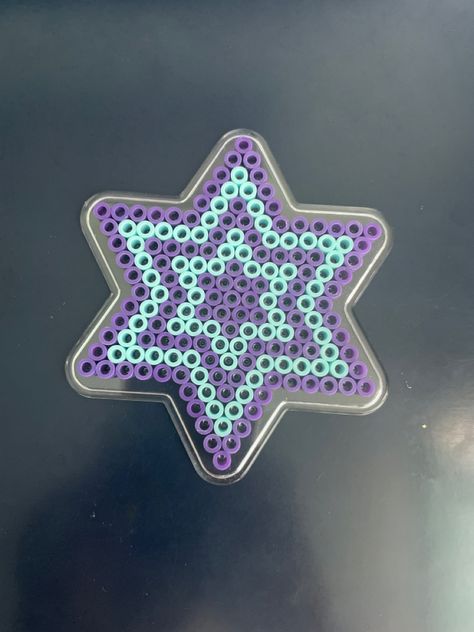 Ironing Beads Ideas Easy, Purple Perler Beads, Stars Perler Beads, Starfish Perler Bead Pattern, Sea Shell Perler Bead Pattern, Perler Bead Patterns Star Board, Hama Beads Star, Sailor Moon Wand Perler Beads, Hamma Beads Ideas