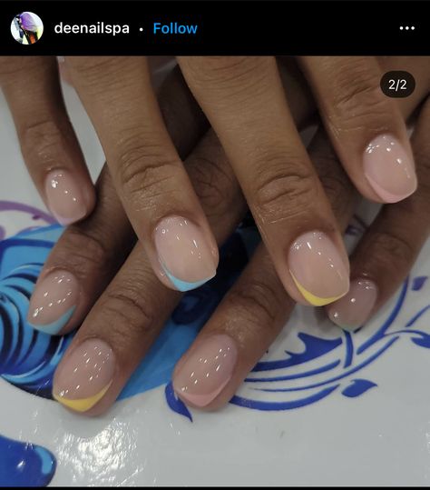 Short Neutral Nails Acrylic, Cute Trending Nails, Short Square Round Nails, Nail Overlay Ideas, Attractive Nails, Nurse Nails, Gel Overlay Nails, Overlay Ideas, Nail Overlay