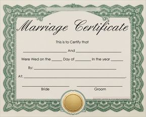 Marriage Template, Marriage Certificate Template, Certificate Of Marriage, Blank Certificate Template, Marriage Words, Free Printable Certificates, About Blank, Birth Certificate Template, Free Certificate Templates