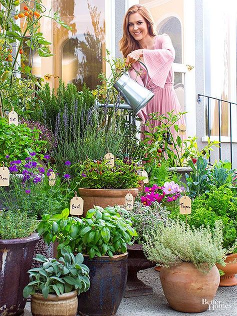 Darby Stanchfield, Land Scaping, Flat Inspiration, Veggie Gardens, Container Planting, Courtyard Gardens, Garden Container, Porch Planters, Herb Garden Design