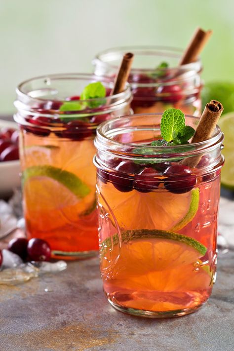 Rudolph's Tipsy Spritzer Cranberry Vodka Cocktail, Easy To Make Cocktails, Cranberry Vodka, Vodka Cocktail, Rosemary Sprigs, Cherry Juice, Vodka Cocktails, Maraschino Cherry, Ginger Ale