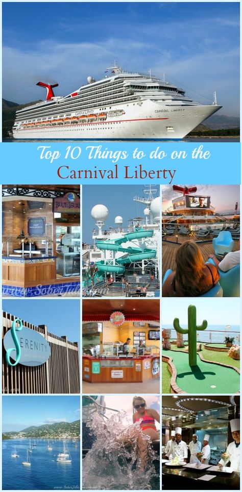 Top 10 things to do on a cruise on the Carnival Liberty Carnival Liberty Cruise Bahamas, Carnival Liberty Cruise Ship, Carnival Liberty, How To Book A Cruise, Bahamas Cruise, Cruise Planning, Carnival Cruise Line, Cruise Deals, Family Cruise