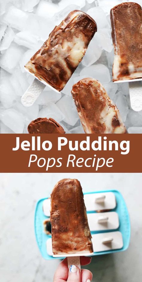 Jello Pudding Pops - Childhood Magic Instant Pudding Recipes, Jello Pudding Pops, Chocolate Pudding Pops, Pudding Popsicles, Homemade Jello, Jello Cheesecake, Pudding Pops, Gluten Free Milk, Pudding Pop