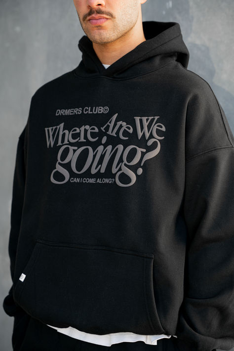 Pieces made to bring us all closer together. Featuring high quality mid-weight pieces of hoodies, tshirts, and sweatpants for the warmer spring/summer nights. Drmers Club, Black Hoodie Design, Hoodie Design Inspiration, Hoodie Design Ideas Inspiration, Where Are We Going, Color Combinations For Clothes, Shirt Design Inspiration, Streetwear Tshirt, Female Model