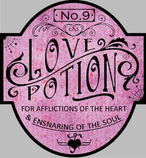 Love Potion No. 9 Potion Label Harry Potter Love Potion, Harry Potter Potion Labels, Love Potion Bottle, Love Potion No 9, Halloween Apothecary Labels, Halloween Potion Bottles, Halloween Apothecary, Harry Potter Printables, Harry Potter Potions