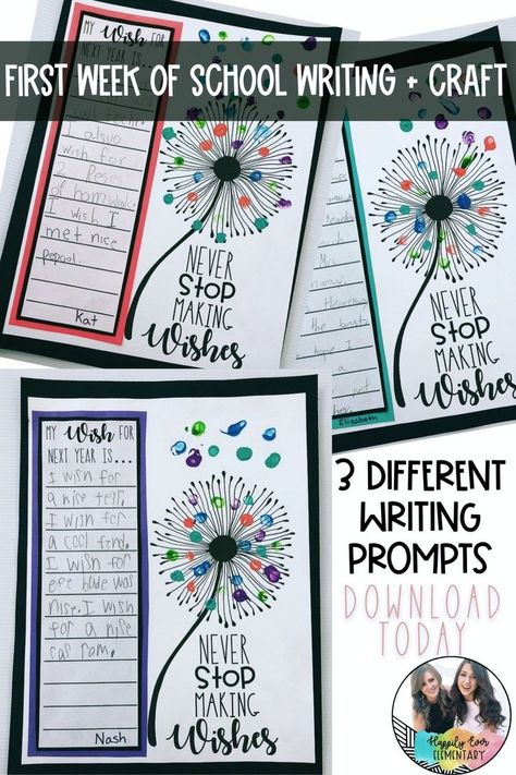 With so many different times throughout the year that you can use this in your classroom (first week of school writing activity, New Year/Back from break writing activity, end of the year writing activity), we’ve included all the writing prompts to go with them, making this an easy and low-prep writing activity for your students. Display these for the cutest bulletin board idea! Character Building Bulletin Board Ideas, Beginning Of The Year Activities Grade 3, Beginning Of School Year Activities, School Corridor, First Week Of School Activities, Seating Board, Sel Activities, First Week Activities, 2nd Grade Activities