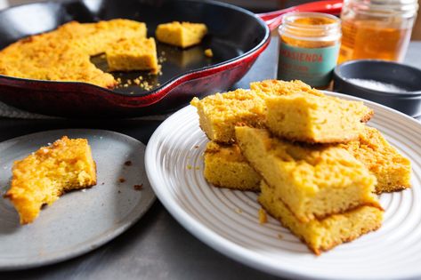 Masa Harina Cornbread Masa Harina Cornbread, Perfect Cornbread, Corn Muffins, Sweet Cornbread, Corn Bread Recipe, Delicious Bread, Thanksgiving Table, Almond Flour, Stick Of Butter