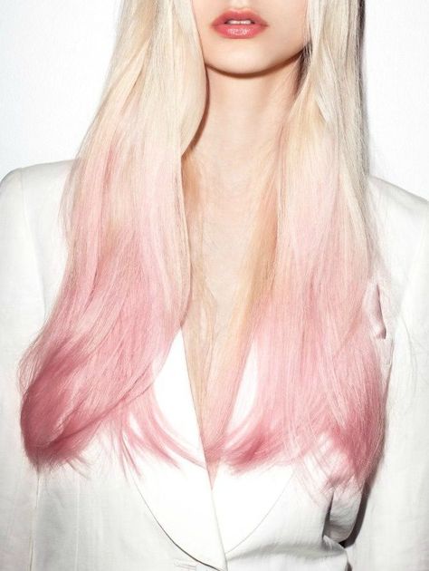 Brown Ombre Hair Color, Blonde Ombre Hair, Pink Tips, Pink Ombre Hair, Light Pink Hair, Dyed Hair Pastel, Pink Blonde Hair, Ombre Blond, Brown Ombre Hair