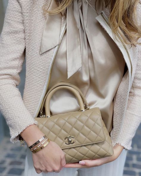 Chanel Bag Outfit, Chanel Coco Handle, Chanel Price, Chanel Top, Coco Handle, Chanel Collection, New Bags, Popular Handbags, Spring Summer 2022