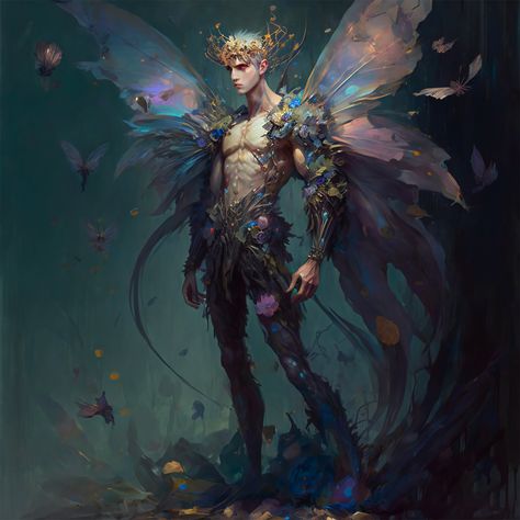 Male Fairy, 다크 판타지, Fantasy Male, Arte Sketchbook, Mythical Creatures Art, Arte Fantasy, Fairy Art, Fantasy Inspiration, Fantasy Artwork