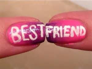 Best friend nails Best Friend Nails Ideas, Bff Nails, Friends Nails, Crazy Nail Art, Nail Quotes, Heart Nail Designs, Spring Acrylic Nails, Crazy Nails, Acrylic Nails Coffin Pink