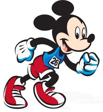 Disney Clipart Free, Disney Characters Goofy, Race Logos, Mouse Running, Mickey Mouse Clipart, Running Cartoon, Disney Half Marathon, Disney Themed Classroom, Walt Disney World Marathon