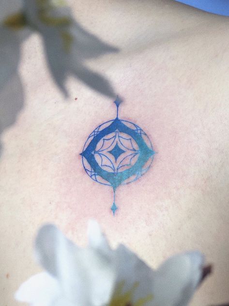 The Arcana Tattoo, Arcana Tattoo, Arcana Aesthetic, The Arcana, Tattoo Ideas, Flowers, Blue