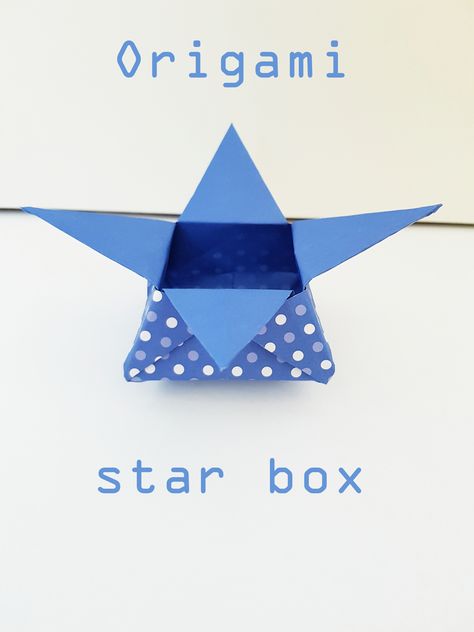 Origami star box #origami #star #box #paper Box Origami, Origami Star Box, Origami Star, Origami Paper Art, Star Box, Origami Box, Diy Pins, Origami Stars, Box Paper