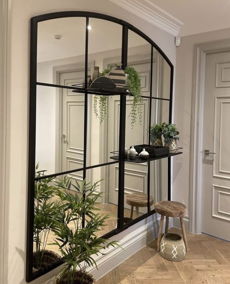 Large Shelved Garden and Home Mirror - Aldgate Home Ltd Home Mirror, Home Ware, Wall Mirror With Shelf, Dining Room Cozy, Garden Mirrors, Architectural Pieces, Large Decor, Lobby Design, Mirror With Shelf