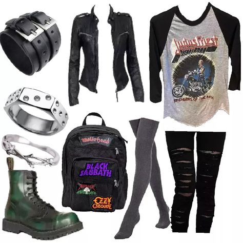 Eddie Munson Bait outfit Eddie Munson Clothes, Eddie Munson Style, Eddie Munson Outfit, Outfits Girl, Eddie Munson, Black Sabbath, Style Outfits, Stranger Things, Motorcycle Jacket