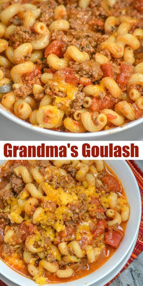 Recipes Grill, American Goulash, Resep Pasta, Ground Beef Pasta, Goulash Recipes, Beef Pasta, Easy Casserole Recipes, Goulash, Beef Dinner