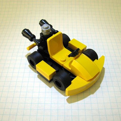 Go-Kart , and   Bumper Car , photos by Repoort  on Flickr. Easy Lego Creations, Lego Dragon, Instructions Lego, Lego Sculptures, Construction Lego, Micro Lego, Lego Diy, Lego Activities, Lego Custom Minifigures