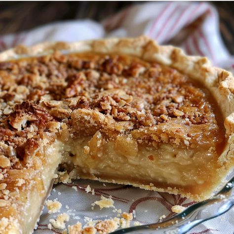 Kentucky Sawdust Pie Southern Kentucky Sawdust Pie, Kentucky Saw Dust Pie, Kentucky Silk Pie Recipe, Kentucky Sawdust Pie With Peanut Butter, Sawdust Pie Recipes, Kentucky Sawdust Pie, Best Pie Recipe, Crazy Crust Pie, Shoo Fly Pie Recipe