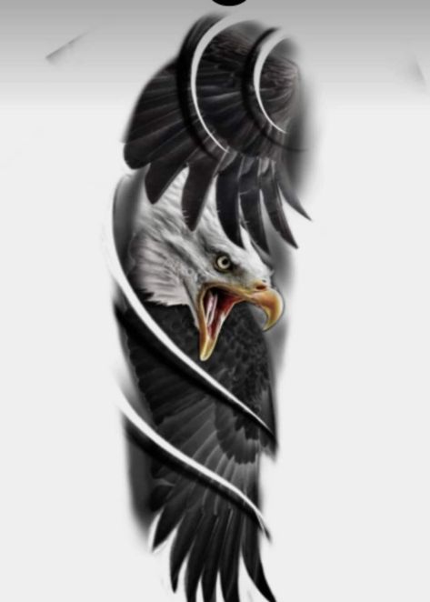 Eagles Tattoo, Eagle Tattoo Design, Half Sleeve Tattoos Drawings, Tattoo Lettering Design, Girl Face Tattoo, Bull Tattoos, Head Tattoo, Native American Artwork, Eagle Tattoos