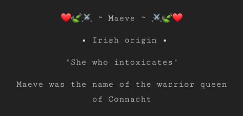 Maeve Name Meaning, Maeve Name, Josephine Name, Beautiful Name, Warrior Queen, Name Meaning, Names With Meaning, Meant To Be, Witch