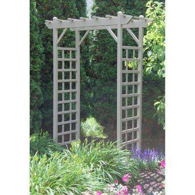 85 in. x 64 in. x 28 in. Mocha Vinyl PVC Providence Arbor Vinyl Lattice Panels, Deck Pergola, Wooden Arbor, Vinyl Pergola, Pergola Diy, Cheap Pergola, Patio Pergola, Metal Pergola, Pergola Attached To House