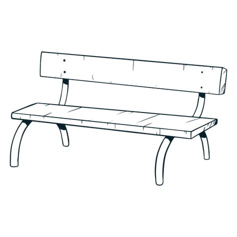 Cool bench hand hand drawn #AD , #bench, #hand, #drawn, #Cool How To Draw A Bench Step By Step, Bench Drawing Simple, Bench Doodle, Bench Sketch, Bench Illustration, Bench Drawing, Drawing Landscapes, Camels Art, Simple Benches