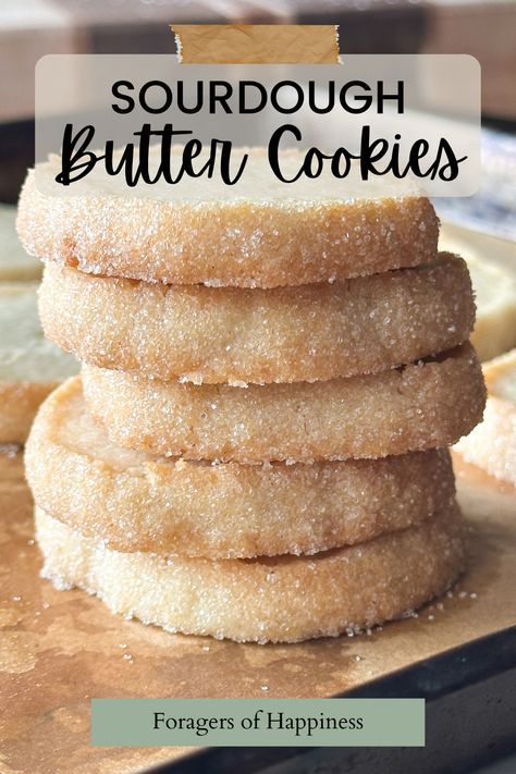 These sourdough butter cookies are a type of shortbread cookie that are made to taste like classic French Butter Cookies. The best part of these cookies is they are super easy to make and contain only a few pantry ingredients. These easy sourdough discard cookies have so many variations and ways you can customize them. You can make them the same day or make h to em ahead and freeze the dough. This sourdough discard recipe is perfect for Easter, Mother’s Day and Tea Parties. Sourdough Discard Recipes Easter, Sourdough Cookies Discard, Sourdough Starter Discard Cookies, Best Sourdough Cookies, Sourdough Discard Same Day Recipes, Discarded Sourdough Starter Cookie Recipes, Quick Easy Discard Recipes, Sourdough Sugar Cookie Bars, Sourdough Discard Lemon Cookies