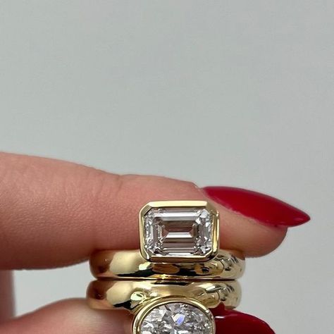 Shahla Karimi on Instagram: "We have been loving Bezel Set Engagement Rings lately.. What do you think? #diamonds #engaged #engagementring #bezel" Engagement Rin, Bezel Set Engagement Ring, Bezel Set Diamond, Wide Bands, Bezel Setting, Future Wedding, Thinking Of You, Engagement Rings, Band