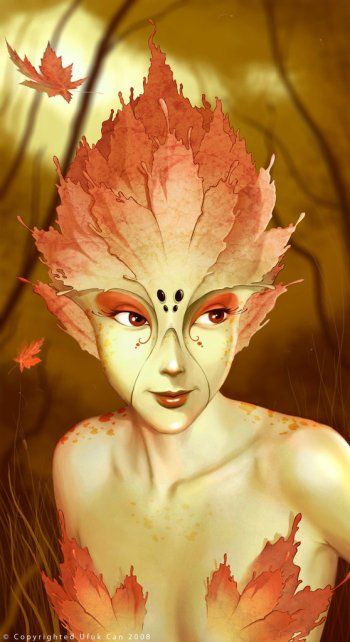 Preview Art 30021 Arte Yoga, Autumn Fairy, Digital Art Gallery, Nature Spirits, Fairies Elves, Forest Creatures, Mystical Creatures, Arte Fantasy, 판타지 아트