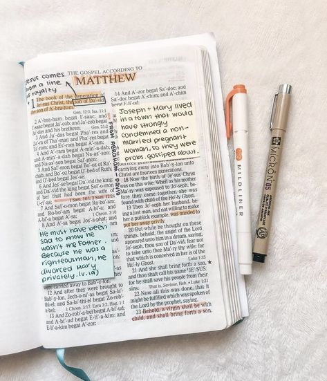 Mathew Bible Study, Mathew Bible Journal, Mathew Bible Study Notes, Matthew Chapter 1 Bible Journaling, Matthew 1 Bible Journaling, Bible Highlighting, Matthew Bible, Prayer Journal Printable, Journal Bible Quotes